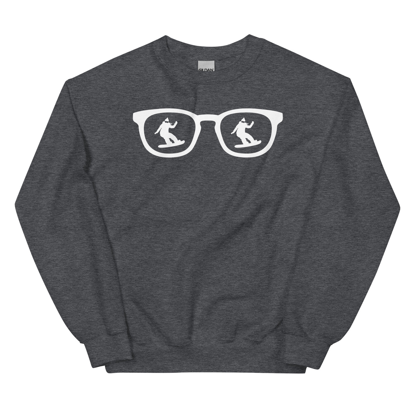 Sonnenbrille und Snowboarding 1 - Sweatshirt (Unisex) snowboarden xxx yyy zzz Dark Heather