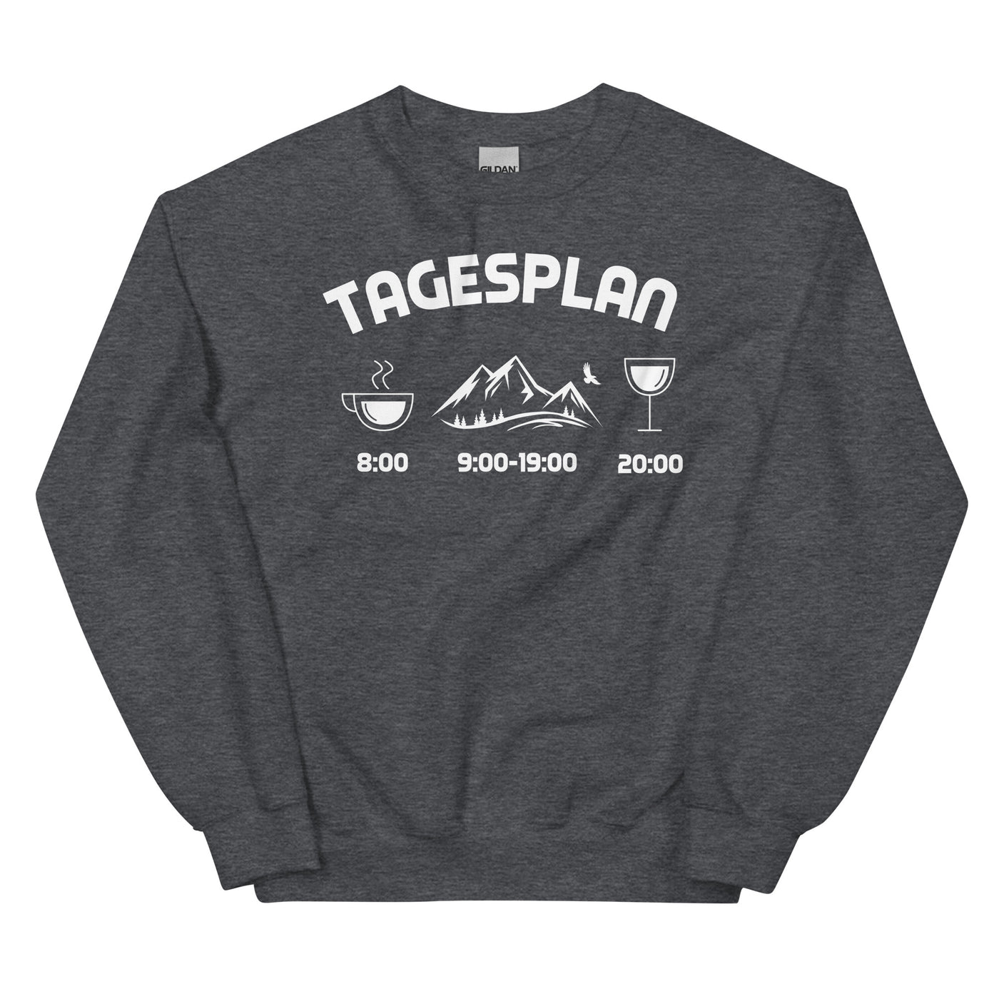 Tagesplan - Sweatshirt (Unisex) berge xxx yyy zzz Dark Heather