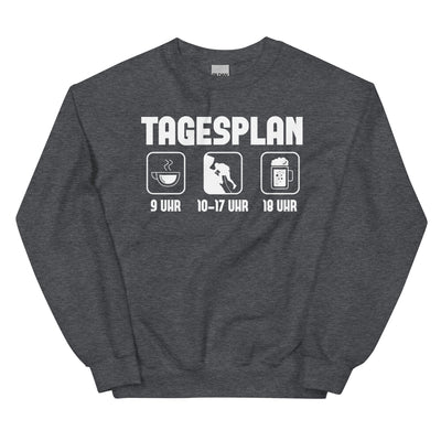 Tagesplan - (K) - Sweatshirt (Unisex) klettern xxx yyy zzz Dark Heather