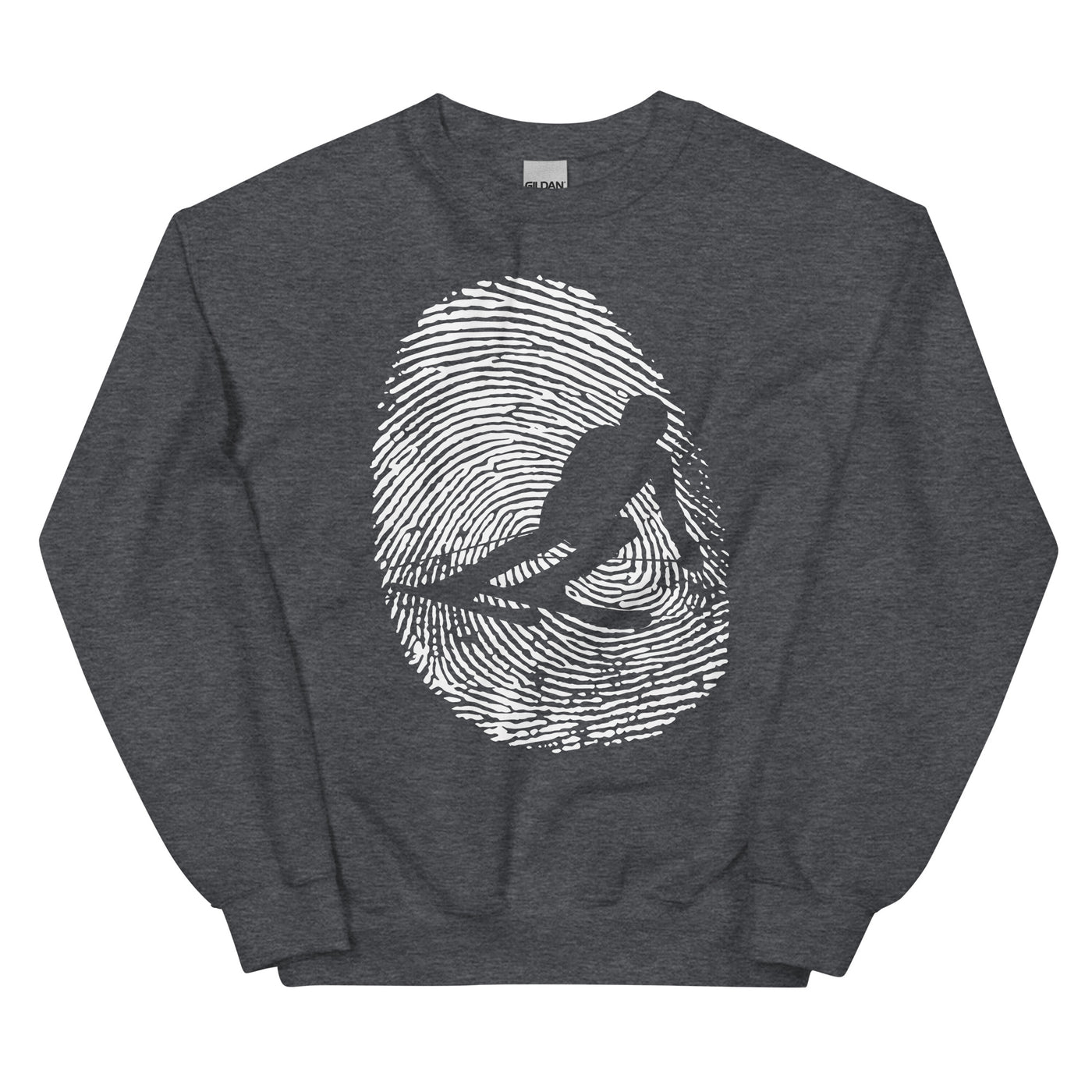 Thumb Print - Skifahren - Sweatshirt (Unisex) klettern ski xxx yyy zzz Dark Heather