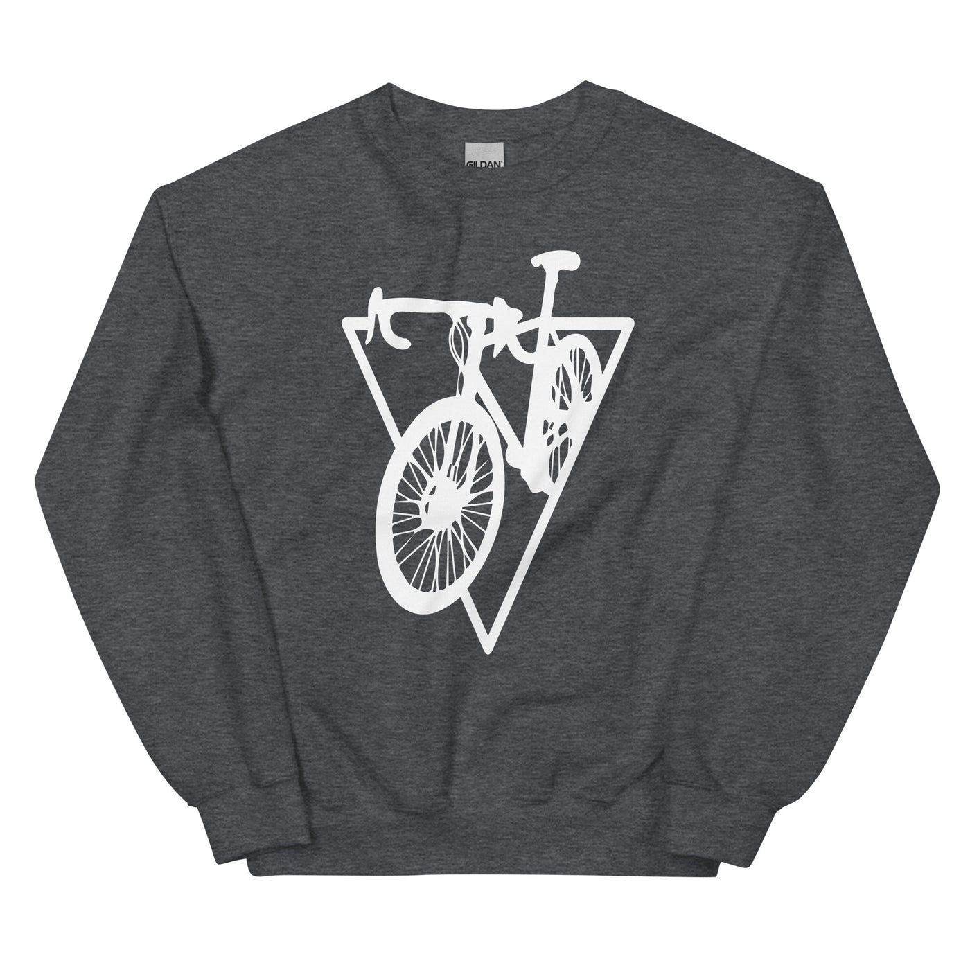 Dreieck - Radfahren - Sweatshirt (Unisex) fahrrad xxx yyy zzz Dark Heather