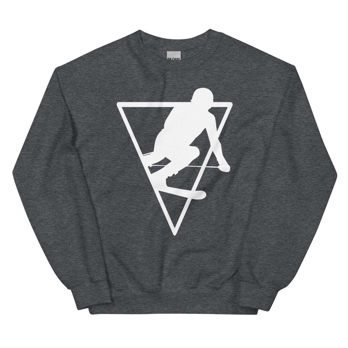 Dreieck - Skifahren - Sweatshirt (Unisex) klettern ski xxx yyy zzz Dark Heather