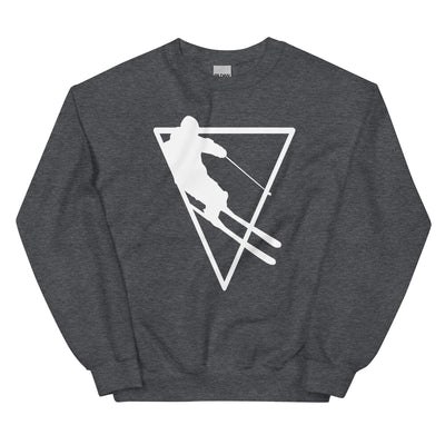 Dreieck - Skifahren - Sweatshirt (Unisex) klettern ski xxx yyy zzz Dark Heather