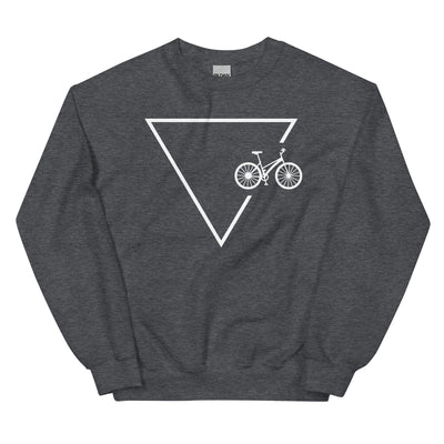 Dreieck 1 und Fahrrad - Sweatshirt (Unisex) fahrrad xxx yyy zzz Dark Heather