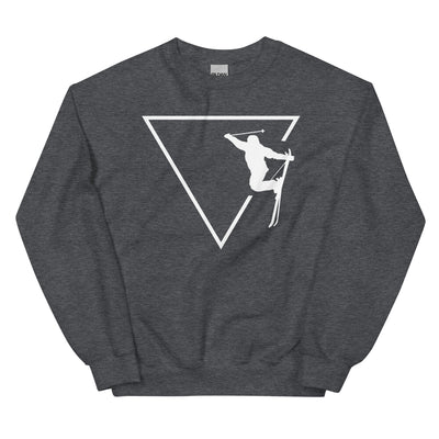 Dreieck 1 und Skifahren - Sweatshirt (Unisex) klettern ski xxx yyy zzz Dark Heather