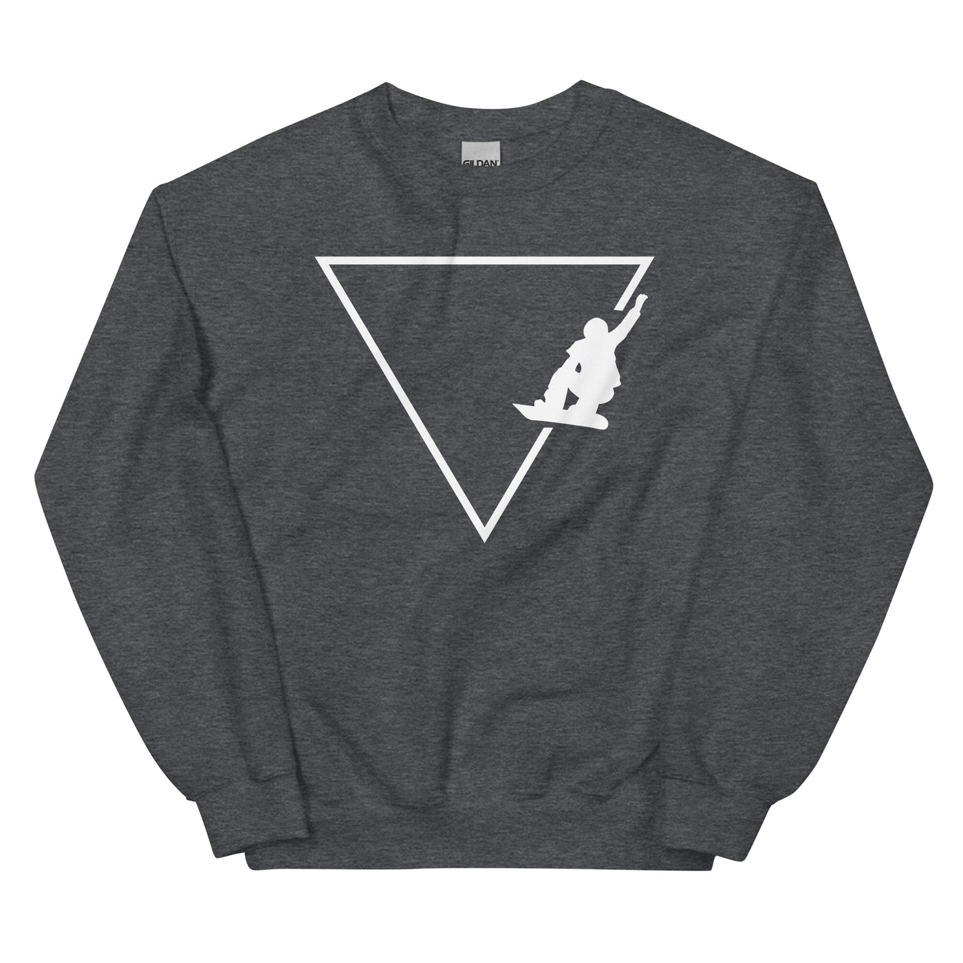 Dreieck 1 und Snowboarding - Sweatshirt (Unisex) snowboarden xxx yyy zzz Dark Heather