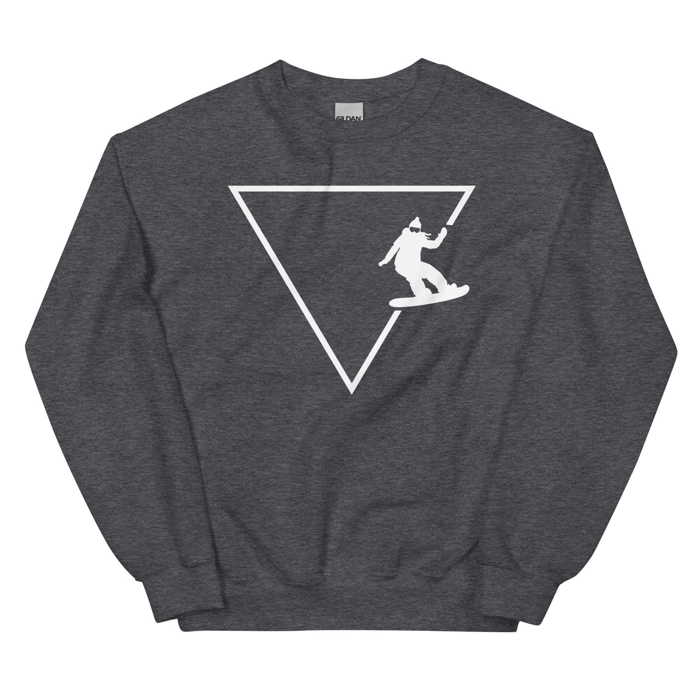 Dreieck 1 und Snowboarding - Sweatshirt (Unisex) snowboarden xxx yyy zzz Dark Heather