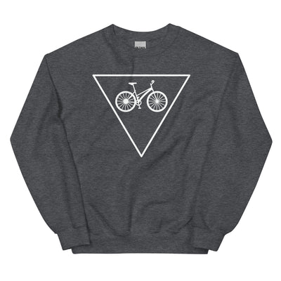 Dreieck und Fahrrad - Sweatshirt (Unisex) fahrrad xxx yyy zzz Dark Heather