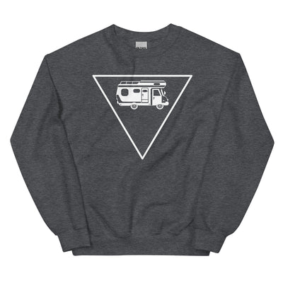 Dreieck und Camping - Sweatshirt (Unisex) camping xxx yyy zzz Dark Heather