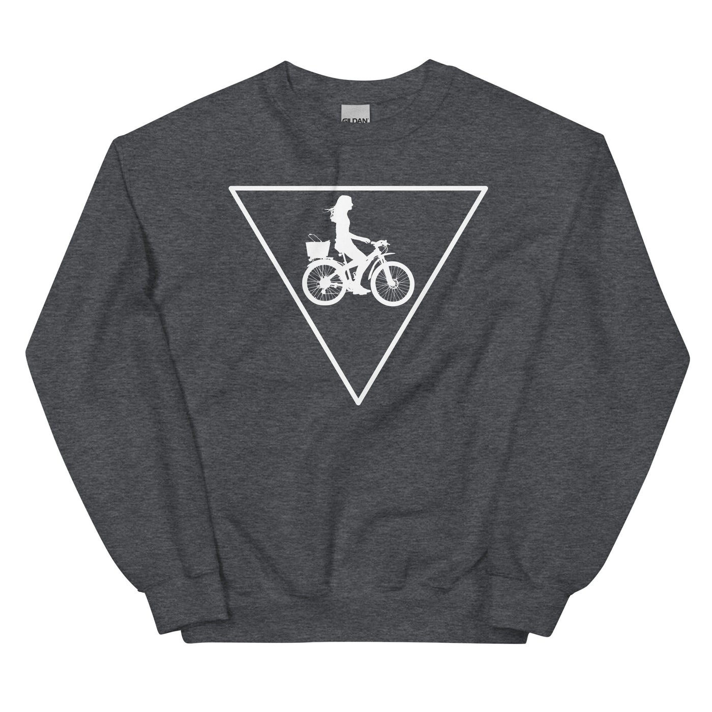 Dreieck und Radfahren - - Sweatshirt (Unisex) fahrrad xxx yyy zzz Dark Heather