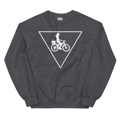 Dreieck und Radfahren - Sweatshirt (Unisex) fahrrad xxx yyy zzz Dark Heather