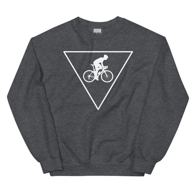 Dreieck und Radfahren - (F) - Sweatshirt (Unisex) fahrrad xxx yyy zzz Dark Heather