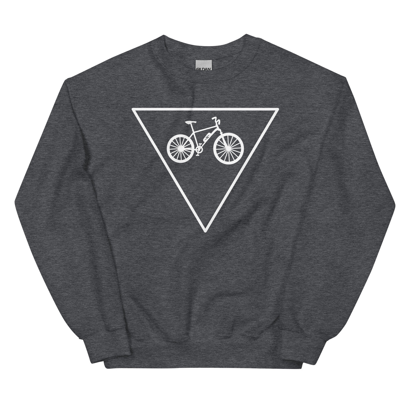 Dreieck_und_Ebike_-_(E) - Unisex Crew Neck Sweatshirt | Gildan 18000 xxx yyy zzz Dark Heather