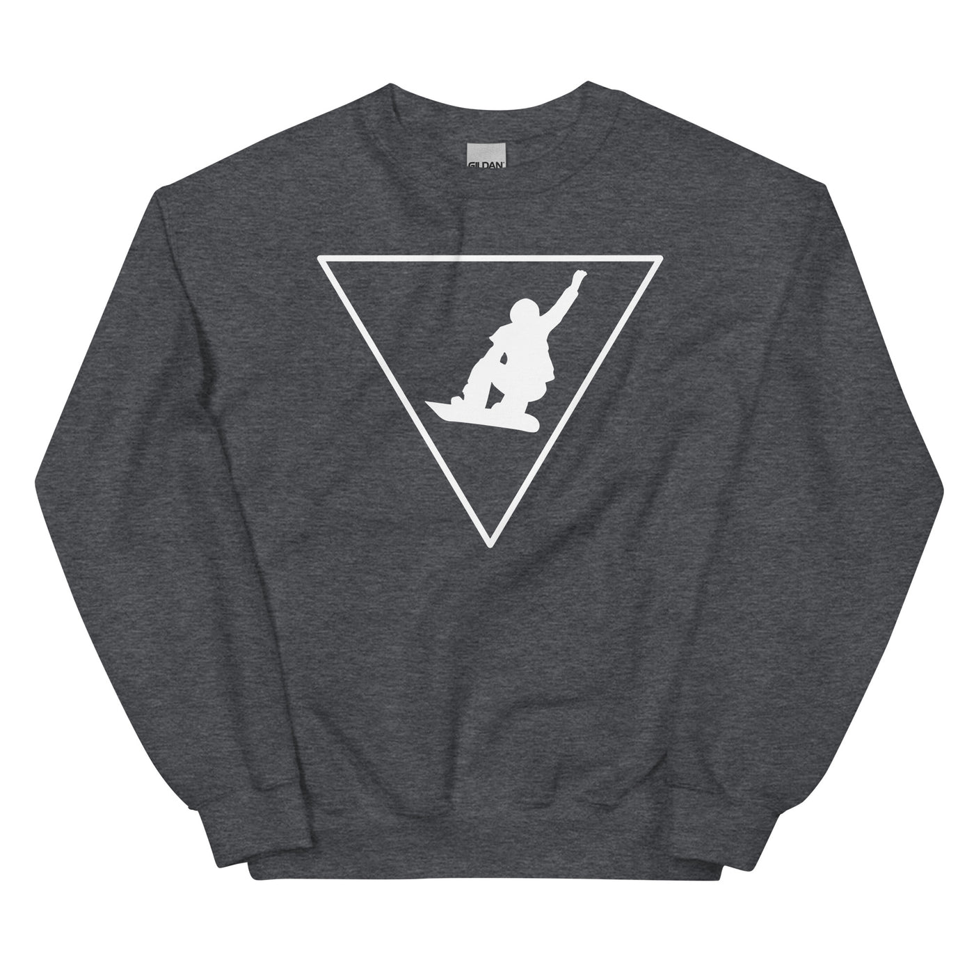 Dreieck und Snowboarding - Sweatshirt (Unisex) snowboarden xxx yyy zzz Dark Heather