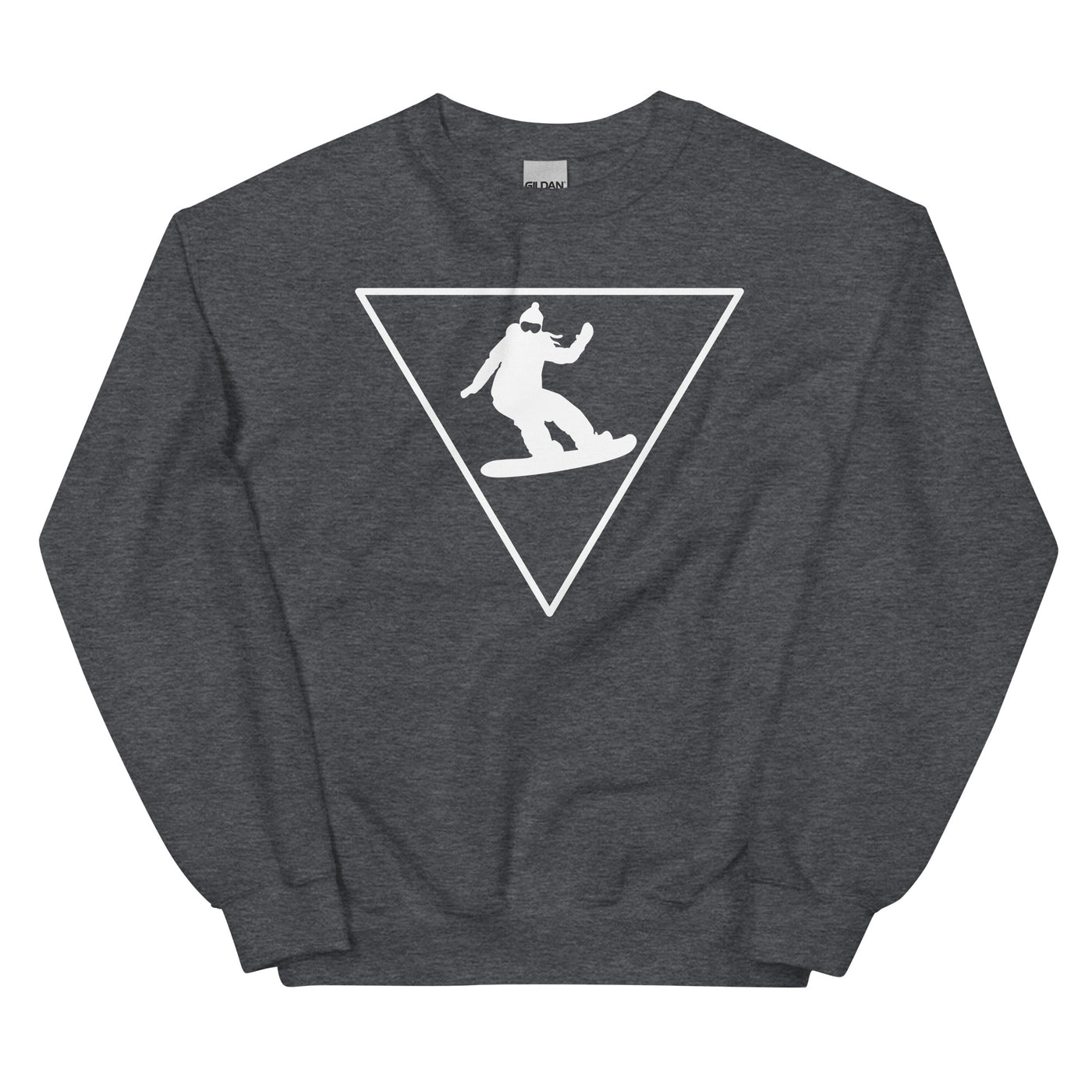 Dreieck_und_Snowboarding_-_(SN) - Unisex Crew Neck Sweatshirt | Gildan 18000 xxx yyy zzz Dark Heather