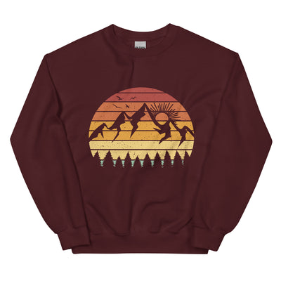 Berge Vintage - Sweatshirt (Unisex) berge Maroon