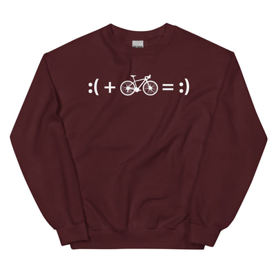 Emoji - Cycling - Sweatshirt (Unisex) fahrrad Maroon