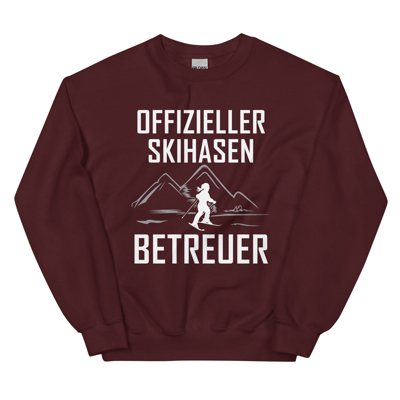 Skihasen Betreuer - Sweatshirt (Unisex) ski Maroon