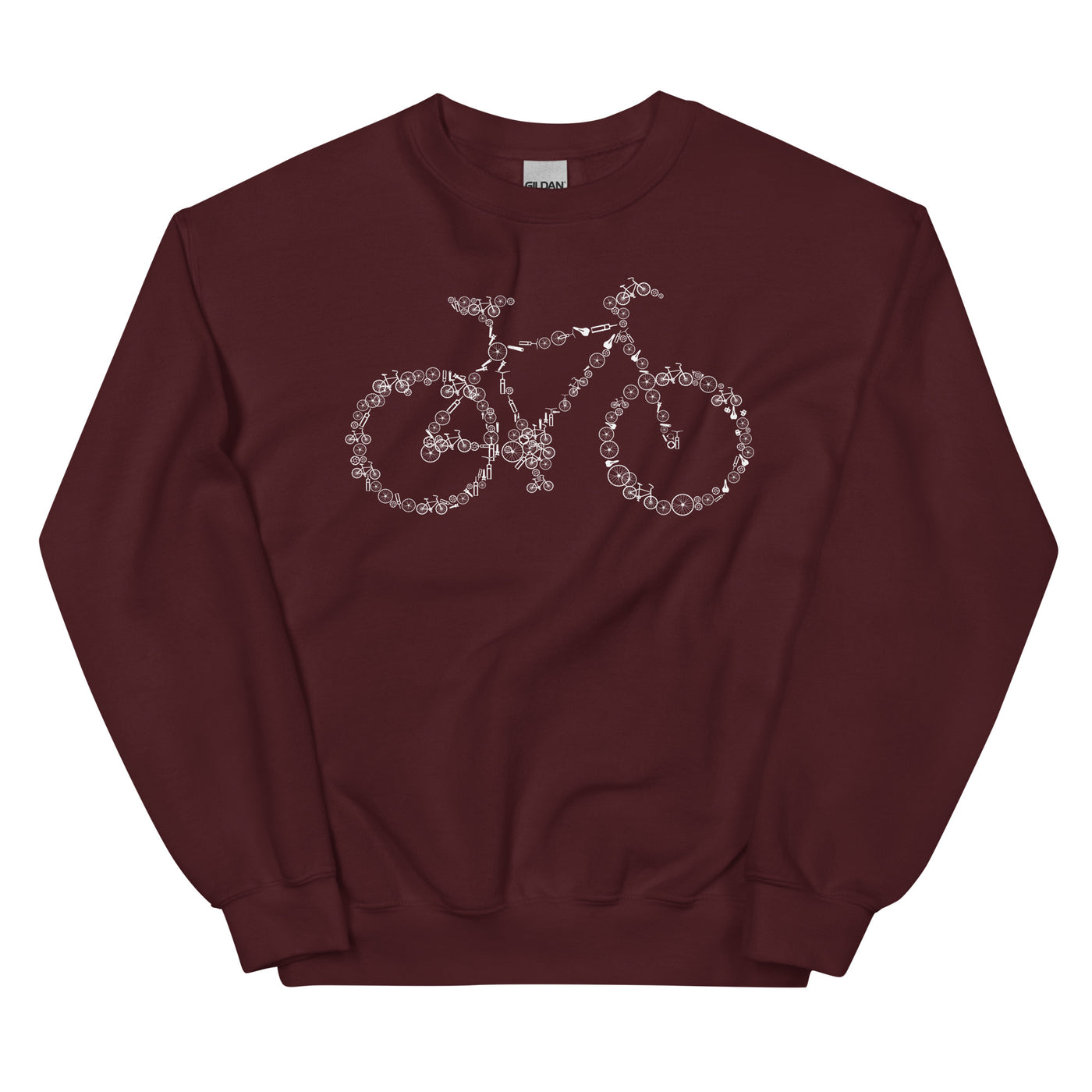 Fahrrad Kollektiv - Sweatshirt (Unisex) fahrrad mountainbike Maroon