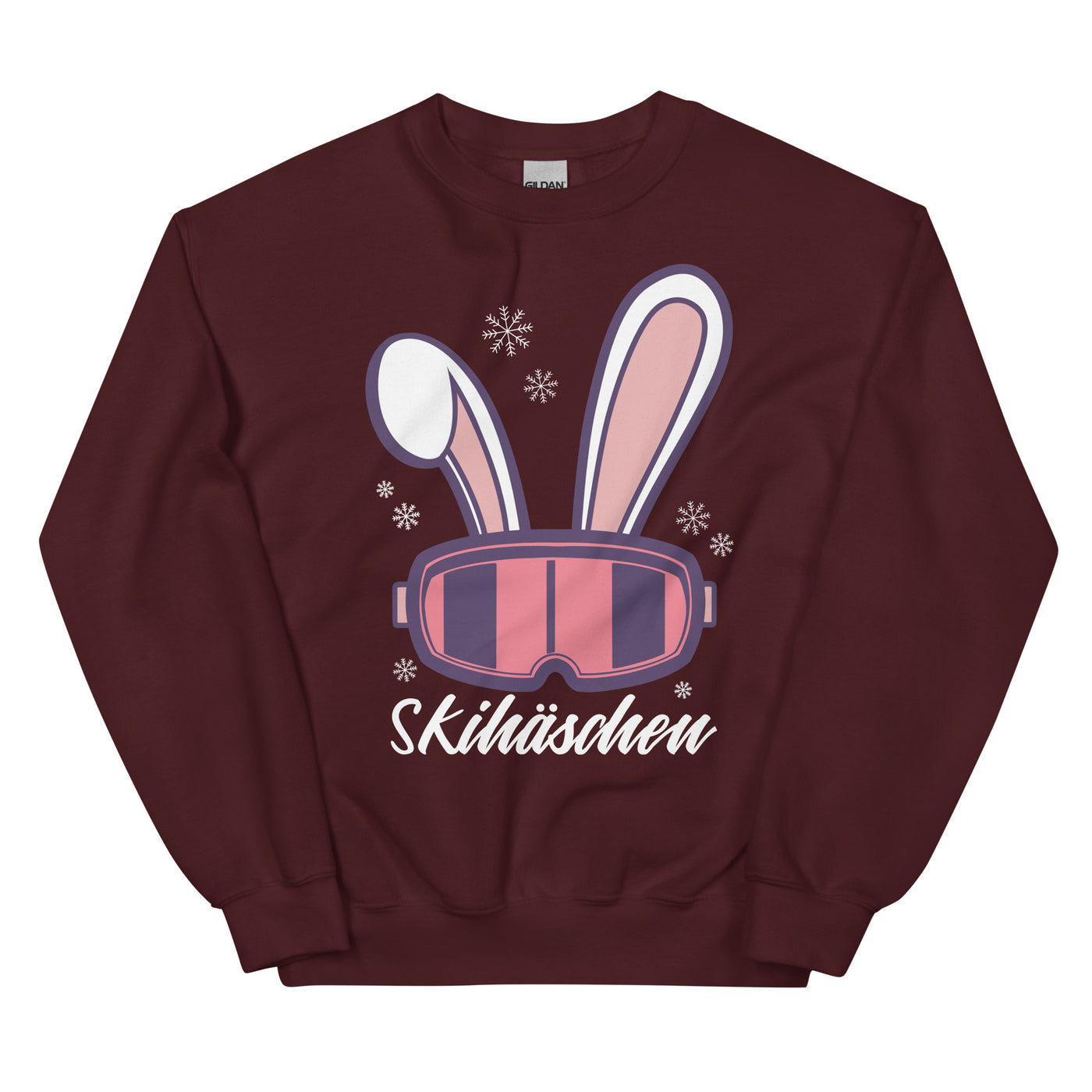 Skihäschen - (S.K) - Sweatshirt (Unisex) klettern Maroon