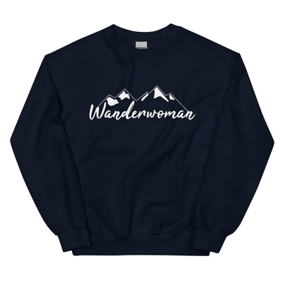 Wanderwoman. - Sweatshirt (Unisex) wandern Navy