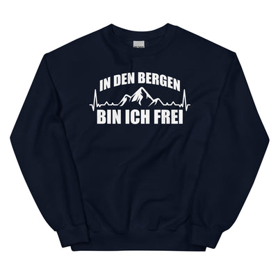 In Den Bergen Bin Ich Frei 1 - Sweatshirt (Unisex) berge xxx yyy zzz Navy