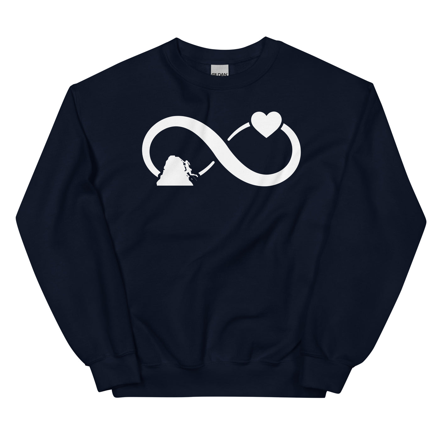 Infinity Heart and Climbing 1 - Sweatshirt (Unisex) klettern xxx yyy zzz Navy