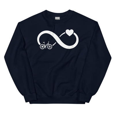 Infinity Heart and Cycling - Sweatshirt (Unisex) fahrrad xxx yyy zzz Navy