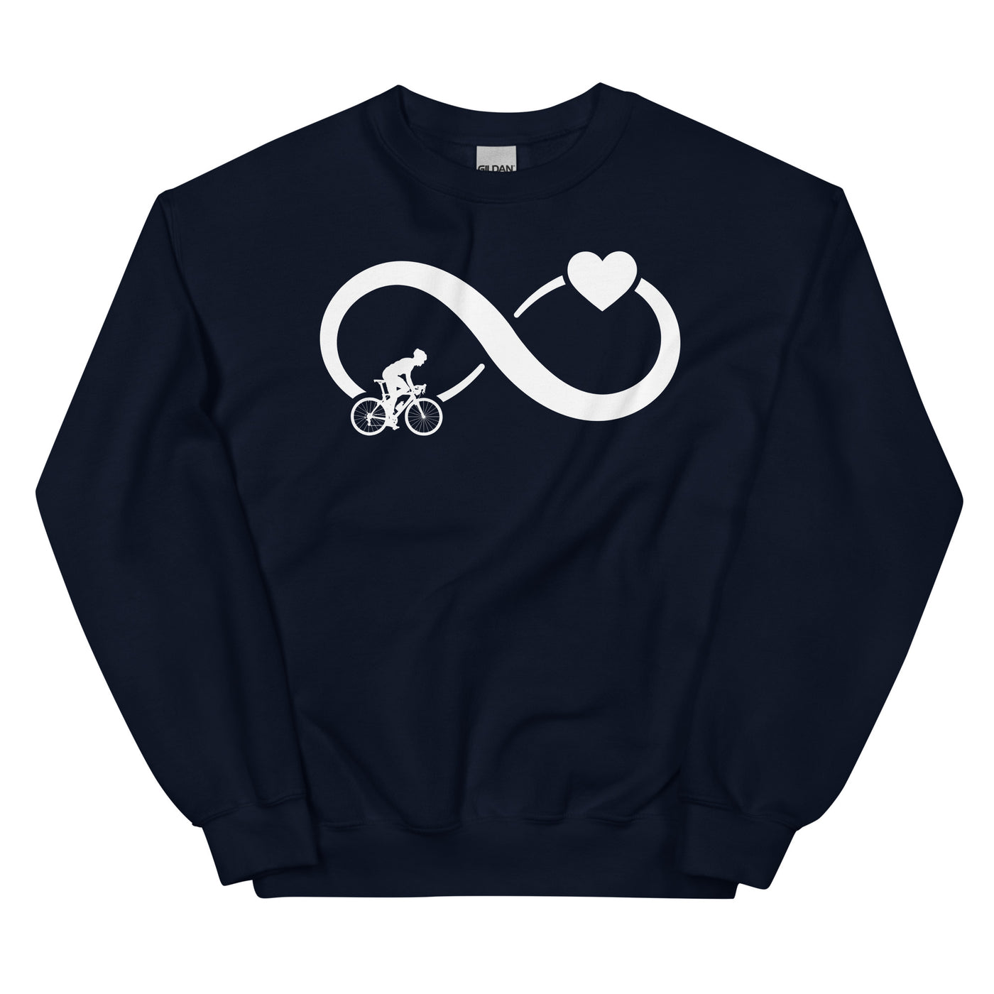 Infinity Heart and Cycling 1 - Sweatshirt (Unisex) fahrrad xxx yyy zzz Navy