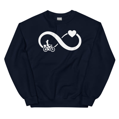 Infinity Heart and Cycling 2 - Sweatshirt (Unisex) fahrrad xxx yyy zzz Navy