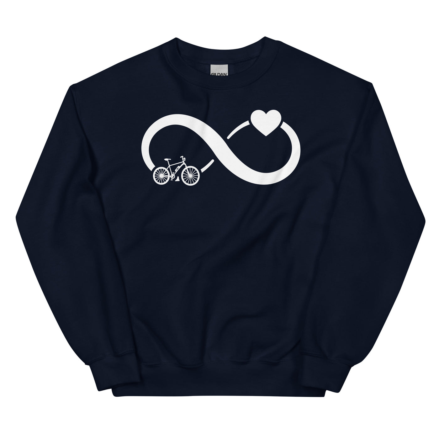 Infinity Heart and E-Bike - Sweatshirt (Unisex) e-bike xxx yyy zzz Navy