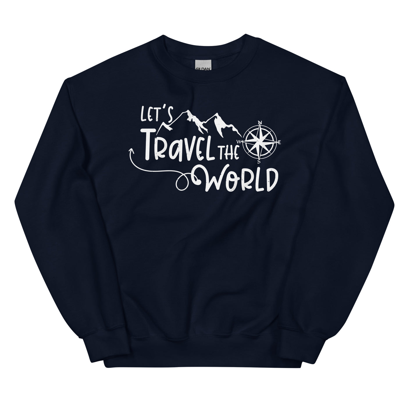 Lets travel the world - Sweatshirt (Unisex) camping wandern xxx yyy zzz Navy