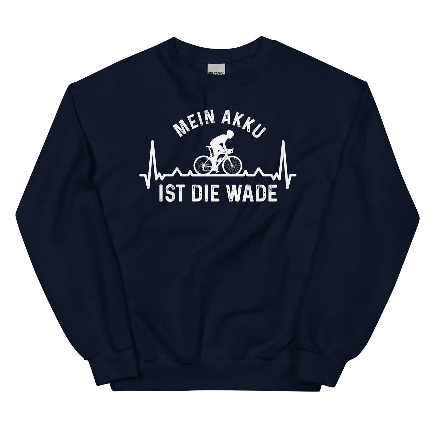 Mein Akku Ist Die Wade 3 - Sweatshirt (Unisex) fahrrad xxx yyy zzz Navy