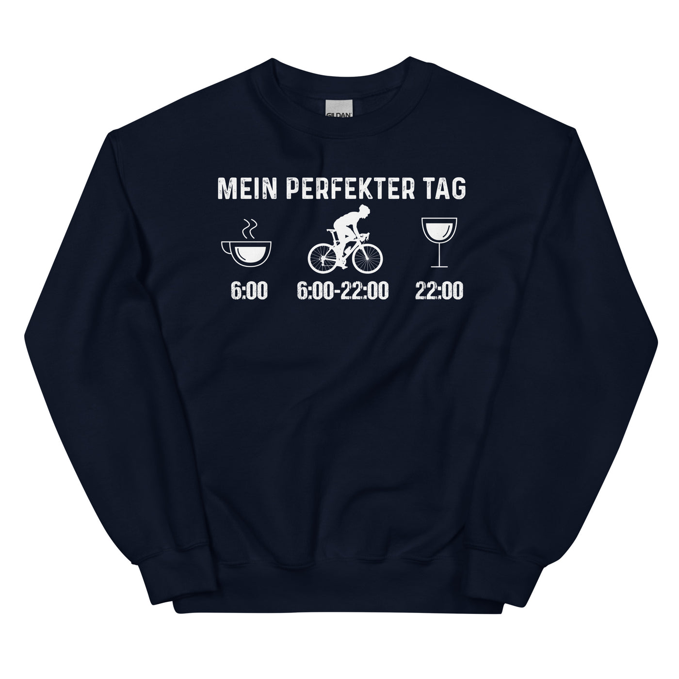Mein Perfekter Tag 1 - Sweatshirt (Unisex) fahrrad xxx yyy zzz Navy