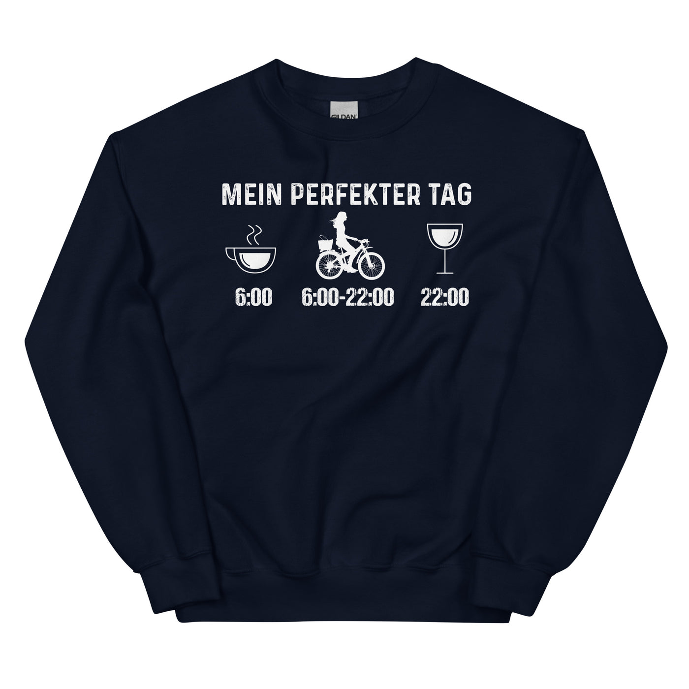 Mein Perfekter Tag 2 - Sweatshirt (Unisex) fahrrad xxx yyy zzz Navy