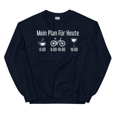 Mein Plan Für Heute - Sweatshirt (Unisex) fahrrad xxx yyy zzz Navy