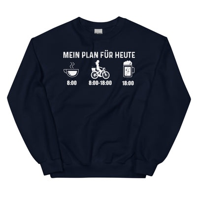 Mein Plan Für Heute 2 - Sweatshirt (Unisex) fahrrad xxx yyy zzz Navy