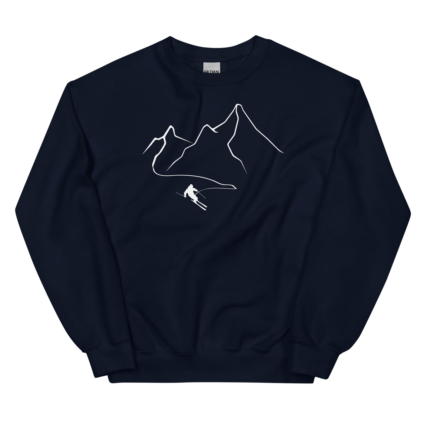 Berge - Skifahren - (32) - Sweatshirt (Unisex) klettern ski xxx yyy zzz Navy