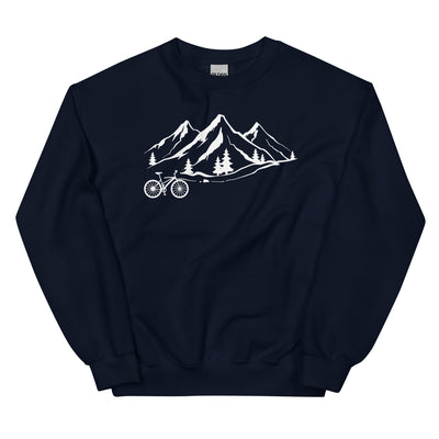 Berge 1 und Fahrrad - Sweatshirt (Unisex) fahrrad xxx yyy zzz Navy