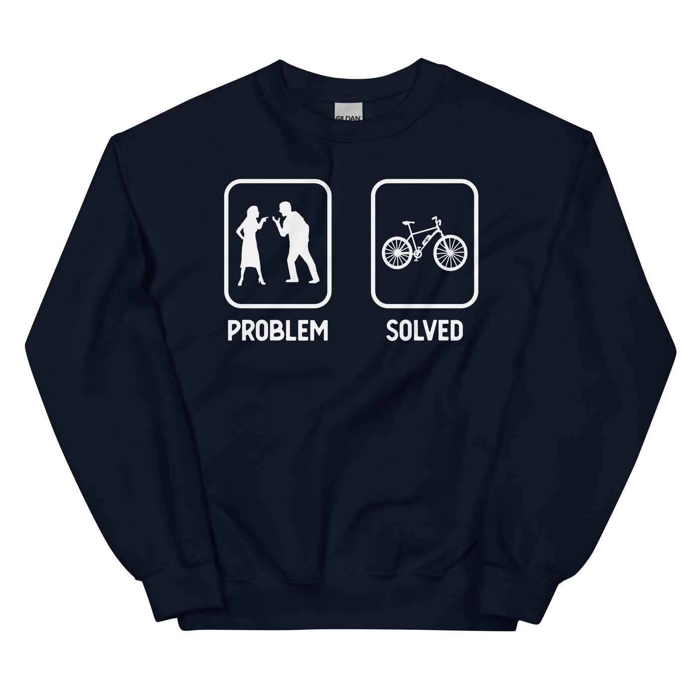 Problem Solved - E-Bike - Sweatshirt (Unisex) e-bike xxx yyy zzz Navy