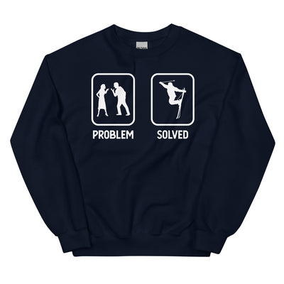 Problem Solved - Mann Skifahren - Sweatshirt (Unisex) klettern ski xxx yyy zzz Navy
