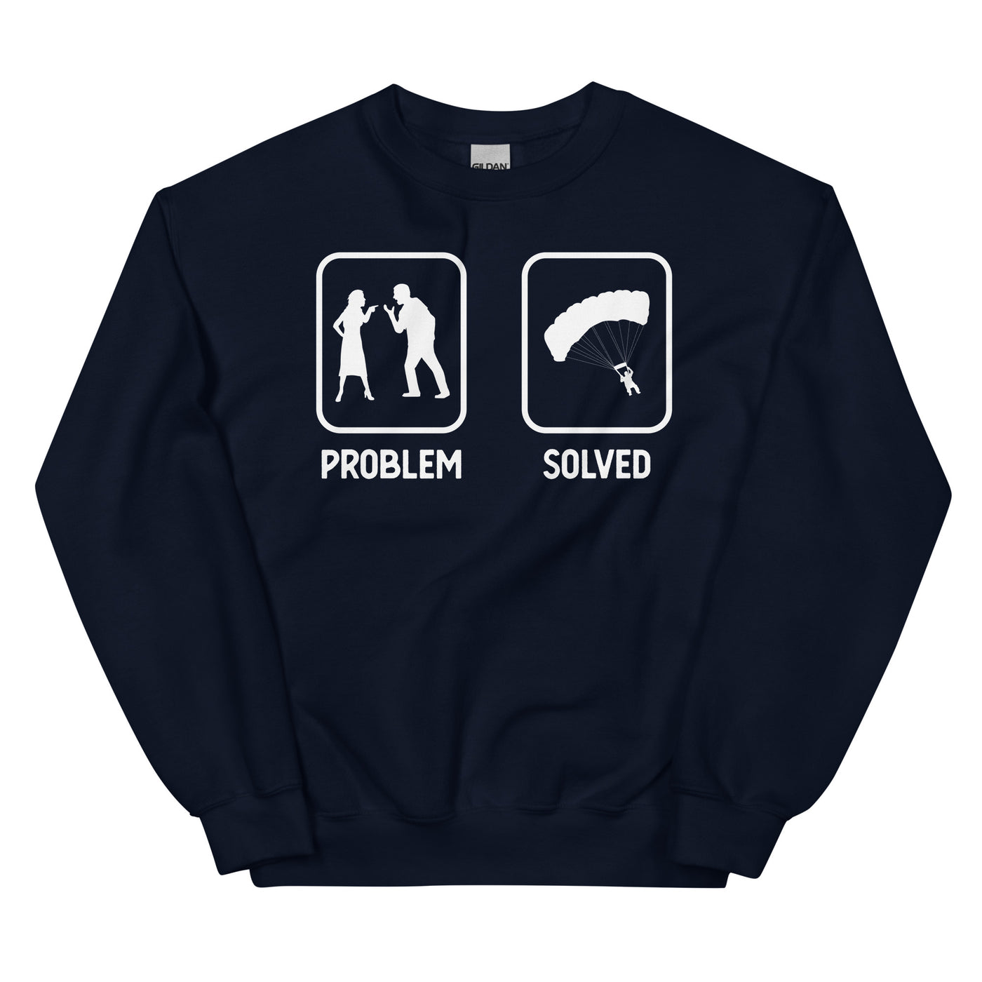 Problem Solved - Paragleiten - Sweatshirt (Unisex) berge xxx yyy zzz Navy