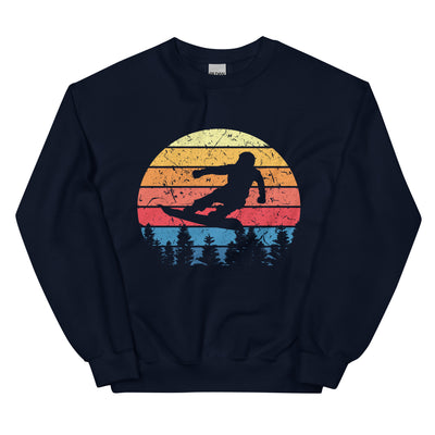 Snowboard Vintage - Sweatshirt (Unisex) snowboarden xxx yyy zzz Navy