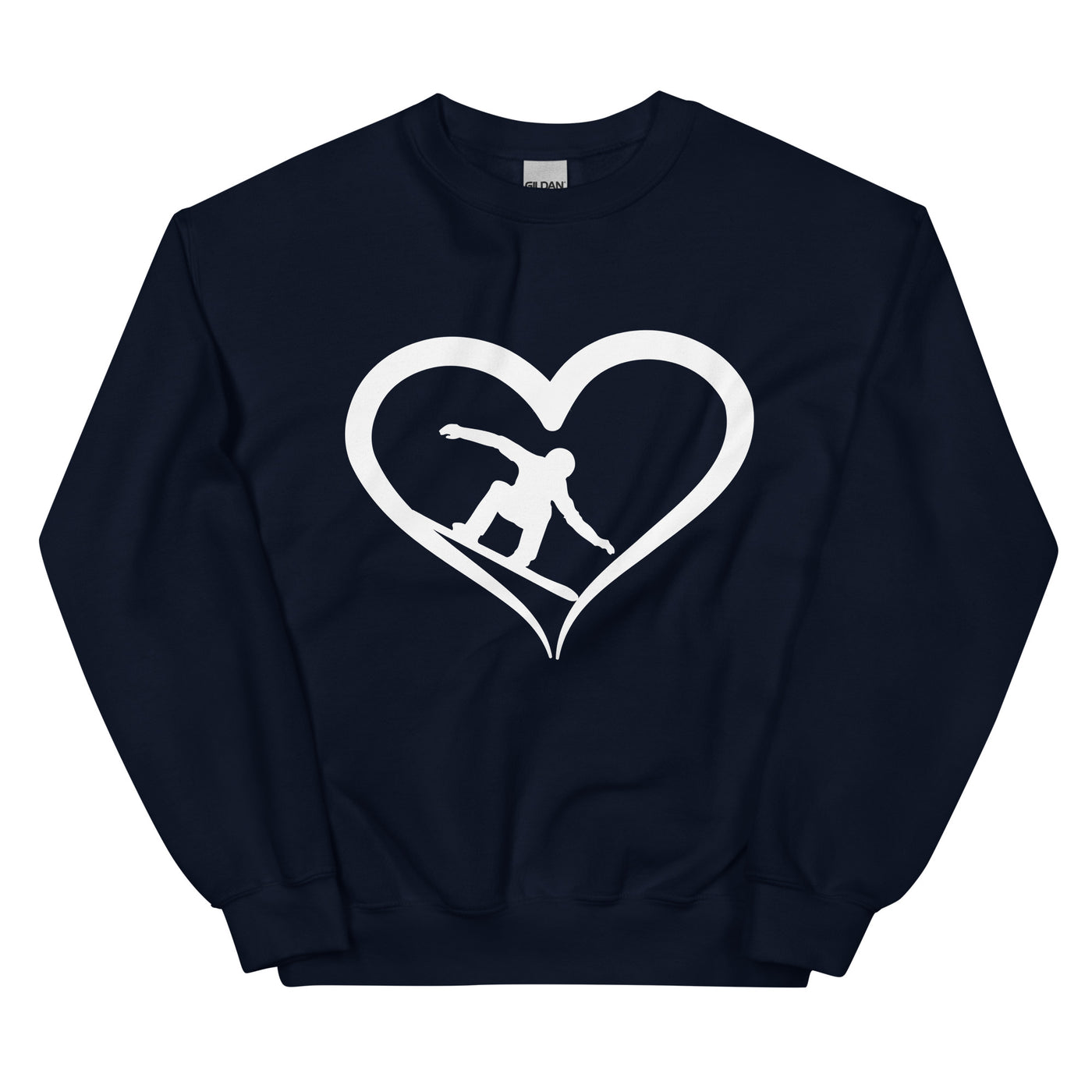 Snowboarder und Herz - Sweatshirt (Unisex) snowboarden xxx yyy zzz Navy