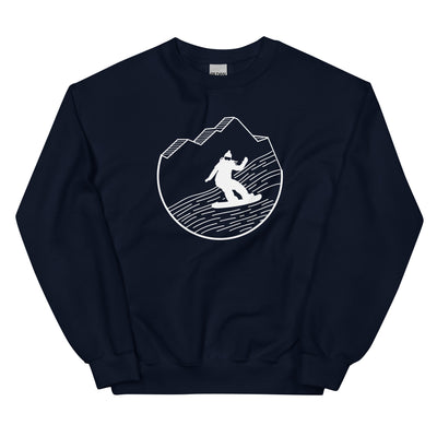 Snowboarding - (15) - Sweatshirt (Unisex) snowboarden xxx yyy zzz Navy