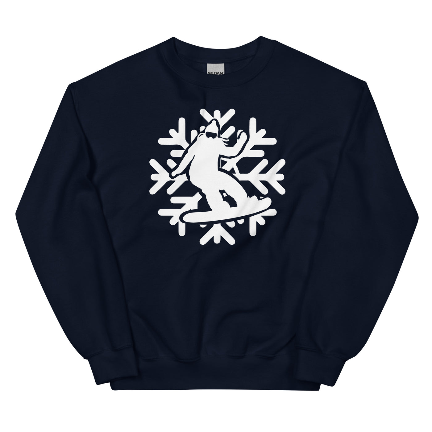 Snowflake - Snowboarding - Sweatshirt (Unisex) snowboarden xxx yyy zzz Navy