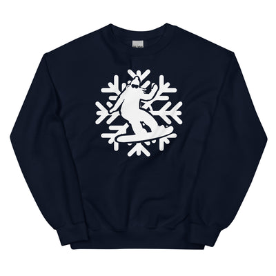 Snowflake - Snowboarding - Sweatshirt (Unisex) snowboarden xxx yyy zzz Navy