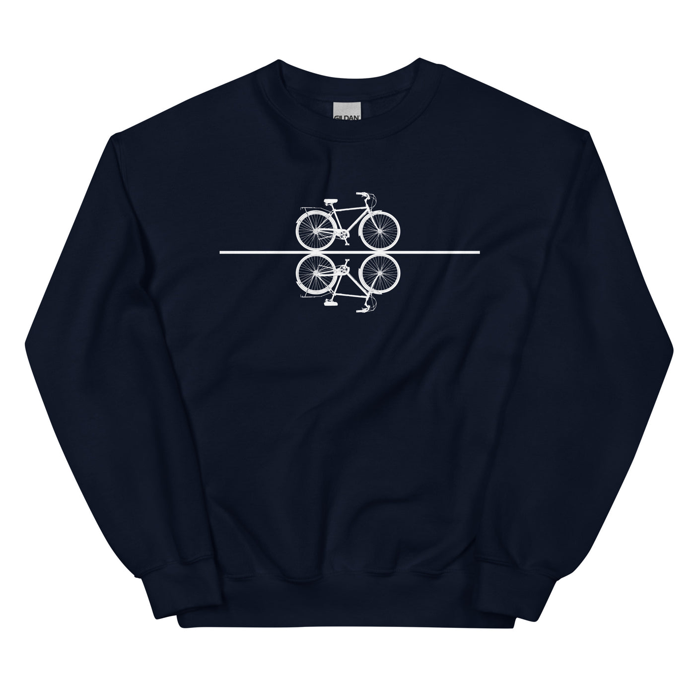 Gerade Linie - Radfahren - - Sweatshirt (Unisex) fahrrad xxx yyy zzz Navy