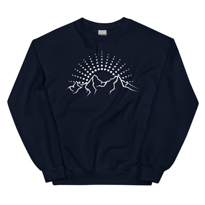 Sonne_-_Berge_(B)(2) - Unisex Crew Neck Sweatshirt | Gildan 18000 xxx yyy zzz Navy