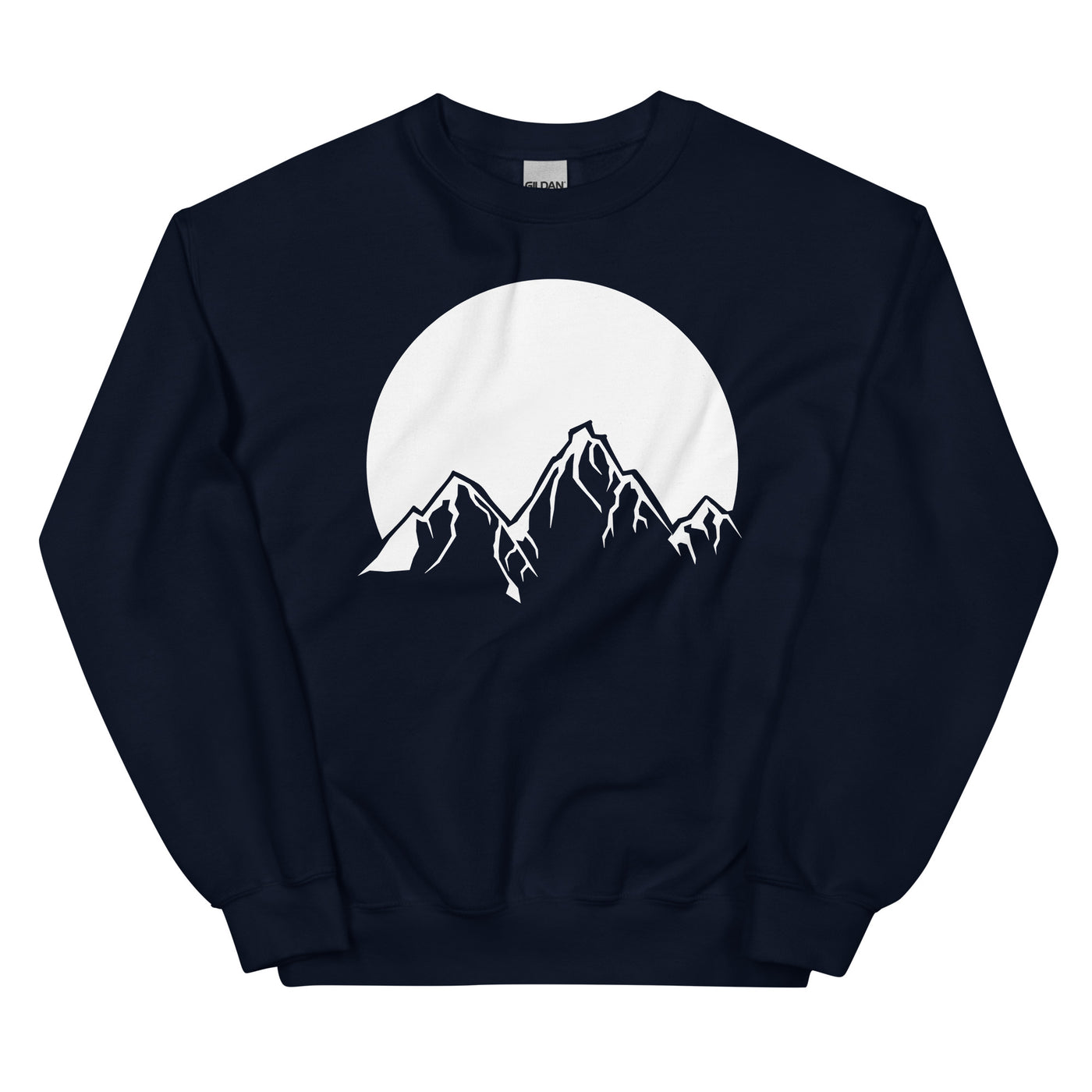 Sonne_-_Berge_-_(B) - Unisex Crew Neck Sweatshirt | Gildan 18000 xxx yyy zzz Navy